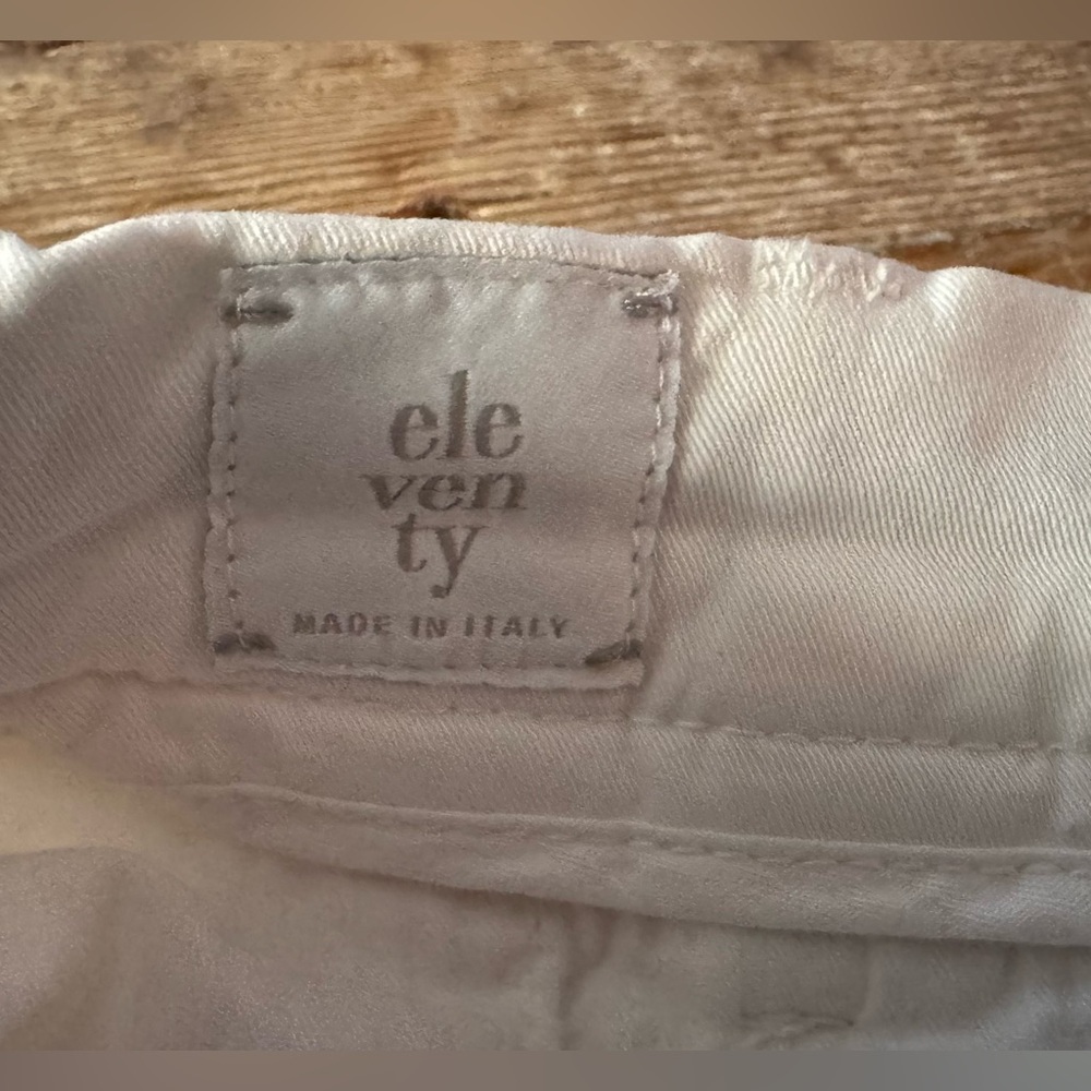 Eleventy Men’s White Drawstring Stretch-Cotton Sh… - image 6